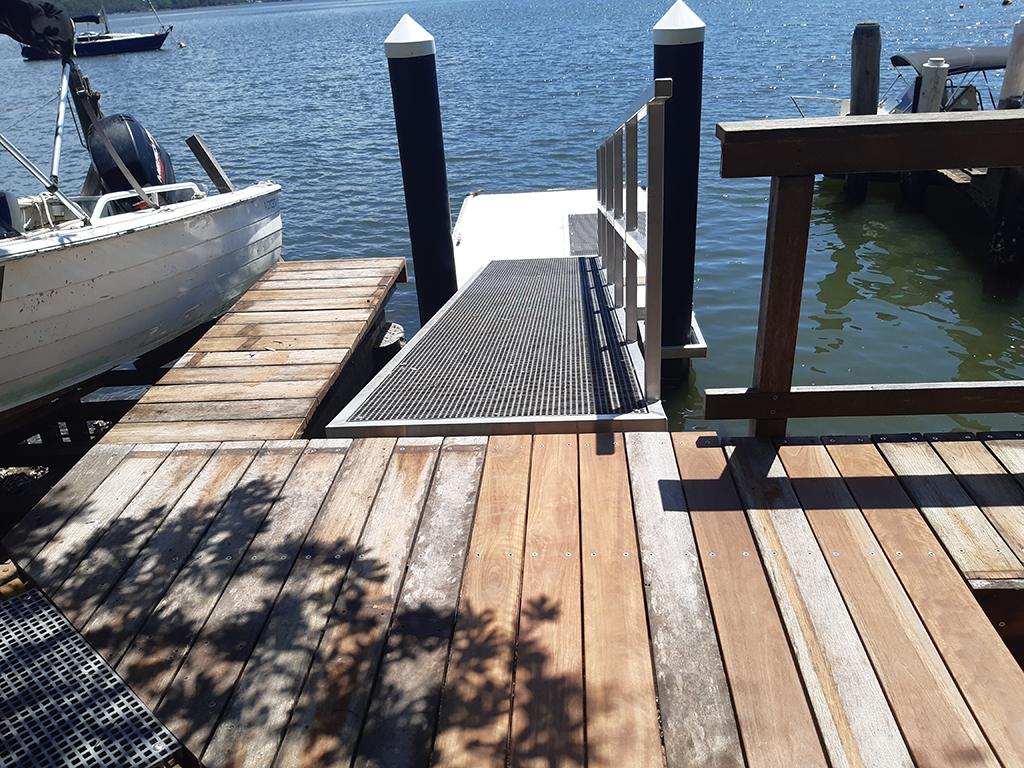 Customised pontoons, ramps and gangways for your waterfront needs.